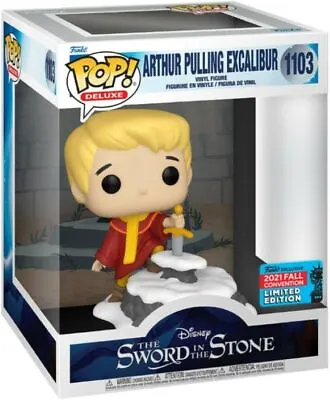 Buy Funko POP Disney The Sword In The Stone 1103 Arthur Pulling Excalibur 2021 Fall • 16.23£