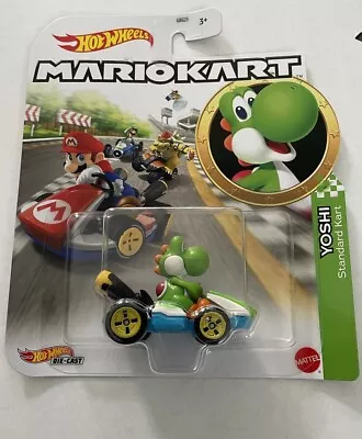 Buy Hot Wheels Mario Kart Yoshi Standard Kart • 6.99£