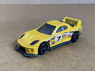 Buy Hot Wheels 24/Seven Mazda RX-7, 1:64 Scale, Die Cast, Yellow, Loose, Rare. • 4£