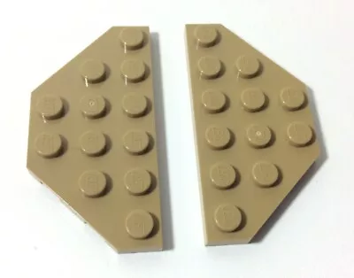 Buy 2 X LEGO Dark Tan Wedge Plate, 3x6 - Part 2419 - City / Star Wars- Excellent • 2.45£
