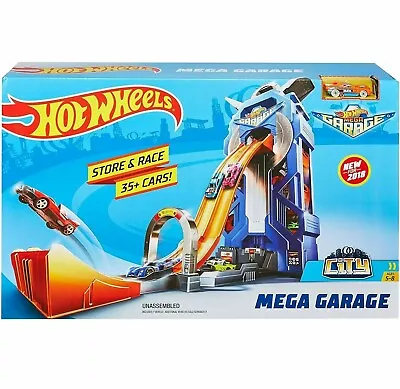 Buy Hot Wheels City Mega Garage Connectable Play Set With Diecast Car Parking Lot • 59.99£