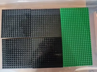 Buy Lego Base Plate Bundle, 4 Off 16 X 16 And 1 Off  16 X 32. Pre Owned B • 14£