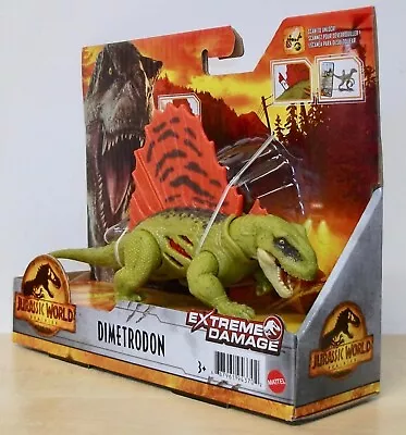 Buy Jurassic World - Dimetrodon Dinosaur Action Figure - Extreme Damage - • 19.99£