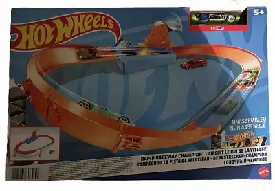 Buy Hot Wheels Rapid Raceway Champions Play Set With One Car Brand New • 27£