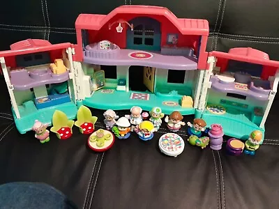 Buy Vintage Fisher Price Little People Sweet Play House With Figures & Bits Working • 26£