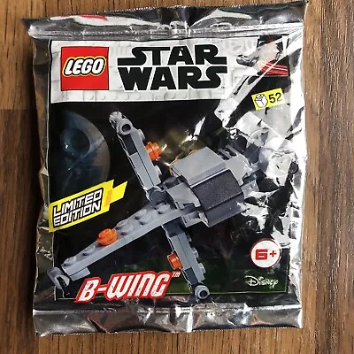 Buy LEGO STAR WARS B-WING 911950 52 Pieces Disney Limited Edition 2019 6+ New Sealed • 4.99£