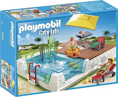 Buy Playmobil 5575 City Life Luxury Mansion Swimming Pool With Terrace • 50.73£