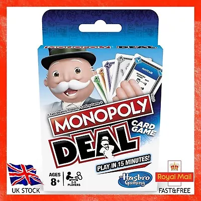 Buy Monopoly Deal Quick 15 Minutes Playing Card Game 110 Cards 2 To 5 Player 8+ Year • 6.29£