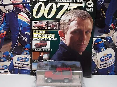 Buy EAGLEMOSS - James Bond 007 - FORD BRONCO - 1/43 SCALE MODEL CAR - 103 • 8.99£