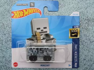 Buy Hot Wheels H4G 136 MINECART From Minecraft  15 Yrs  Grey 2024 136/250 G Case • 3.50£