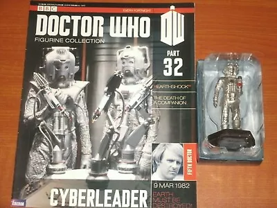 Buy CYBERLEADER Part #32 Eaglemoss BBC Doctor Who Figurine Collection 2014 5th Dr. • 17.99£