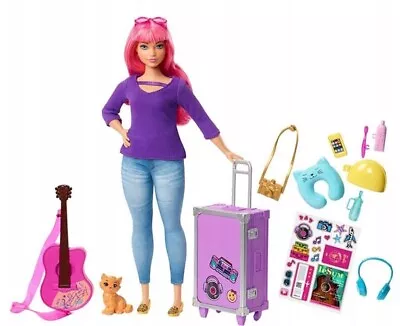 Buy BARBIE DAISY DOLL WITH A CAT ON A TRAVEL FWV26 Mattel • 68.99£