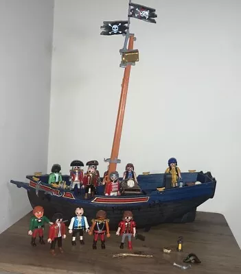 Buy Playmobil Pirate Ship Corsair 5810(1991) Pirate  Figures (13) Included(FREE P&P) • 16.99£