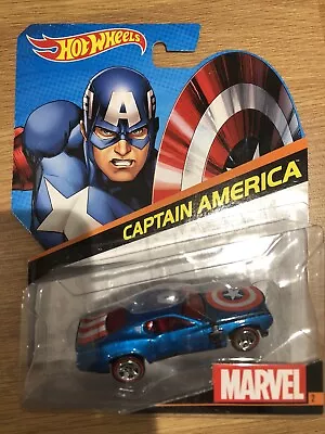 Buy Hot Wheels Marvel Captain America #2 Character Cars 2014 • 16£