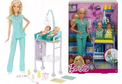 Buy BARBIE CAREER DOLL BABY DOCTOR PEDIATRICIAN GKH23 Mattel • 74.19£