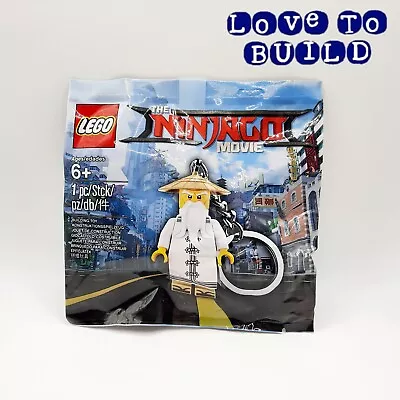 Buy ⭐ LEGO Ninjago Master Wu Minifigure Key Ring Key Chain Polybag 5004915 Brand New • 4.99£