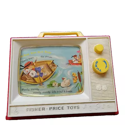 Buy Vintage Original 1966 Fisher Price Giant Screen Music Box Tvwind Working • 4.99£