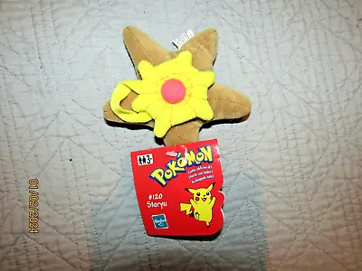 Buy Hasbro Nintendo Pokémon #120 Staryu Soft Plush Bean Toy 5” Tag 1999 Vintage • 24.99£