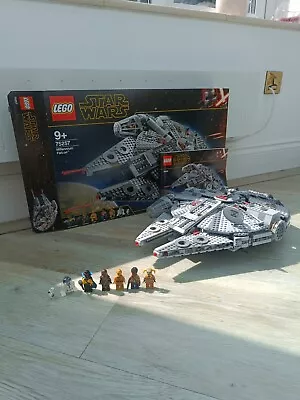 Buy Lego Star Wars Millenium Falcon 75257 Complete With FIGURES, BOX, INSTRUCTIONS • 21£