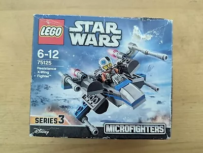 Buy LEGO Star Wars 75125 Resistance X-Wing Fighter New Sealed Micro Fighter Series 3 • 11£