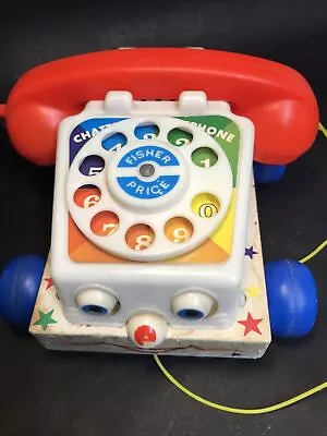 Buy Fisher Price Chatterbox Telephone, 747, Vintage Pull Toy, 1961 Made In Belgium • 9.75£