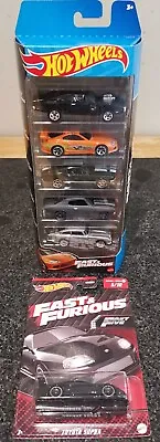 Buy Hot Wheels Fast And Furious Vehicle 5-Pack And Black Fast 5 Supra!  • 31.99£