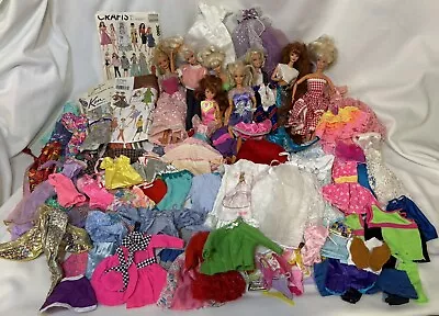 Buy VTG 90s Mattel & Handmade Barbie & Ken Clothes Hangers Dolls Patterns Huge Lot! • 102.30£