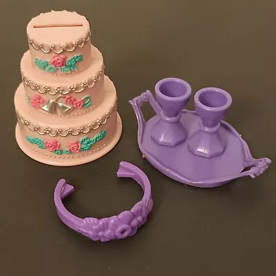 Buy My Little Pony G2 Playset Accessories Wedding Cake Tray Cups Saddle HTF Rare • 15£