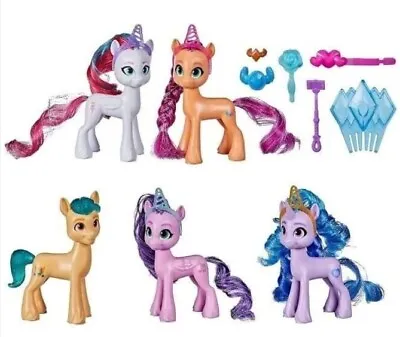 Buy My Little Pony Movie Unicorn Party Celebration Set - 5 Action Figure Toy Horses • 18.95£