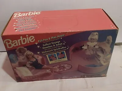 Buy Barbie Vintage Misb 90s Pull Pop Playhouse Mattel #13198 Surprise Furniture House  • 102.77£