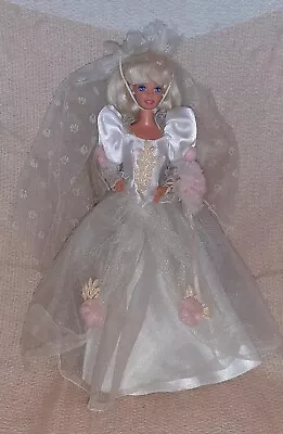 Buy Barbie Romantic Bride 1992 Romantic Bride Mattel Vintage Doll 90's • 20.45£