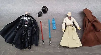 Buy Star Wars Figures Obi-Wan Kenobi & Darth Vader 3.75 Legacy Collection Hasbro • 30£