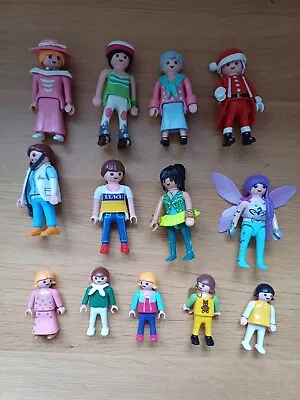 Buy Bundle Playmobil Figures. Father Christmas Fairies Doctor Grandma Children Etc • 3.99£