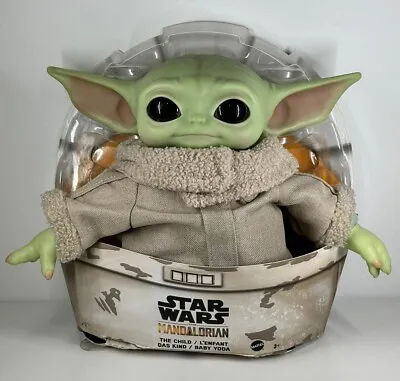 Buy Large Baby Yoda Grogu Mattel Star Wars Mandalorian 11” Vinyl Plush - Unopened • 16.99£