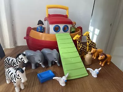 Buy Playmobil 6765 Floating Take Along Noah's Ark Boat With Animals: Great Condition • 9.99£