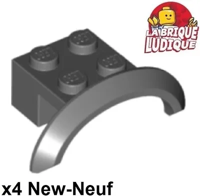 Buy LEGO 4x Vehicle Mudguard Mudguard 4x2 1/2x1 Arch Round Dark Grey 98282 NEW • 1.32£