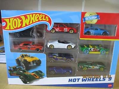 Buy Hot Wheels Boxed Set Of 9 Inc Blue Porsche 911 & Red Ford Sierra Cosworth • 10£