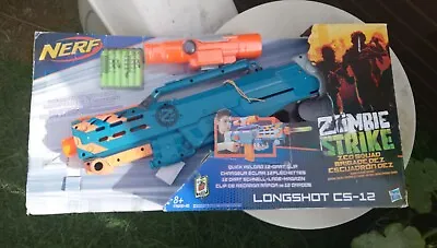  NERF Zombie Strike ZED Squad Longshot CS-12 Blaster
