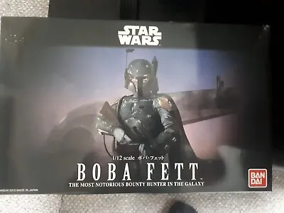 Buy Bandai Star Wars 1/12 Scale Boba Fett Bounty Hunter Plastic Model Kit In Stock • 35£