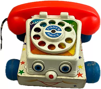 Buy Retro Vintage Fisher Price 747 Chatter Toy Telephone  • 14.99£
