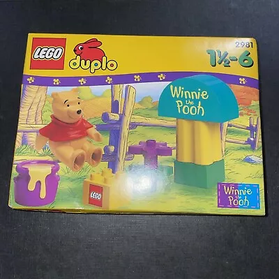 Buy Lego Duplo 2981 Pooh's House Playset 1999 Winnie The Pooh Sealed Box Disney • 17.95£