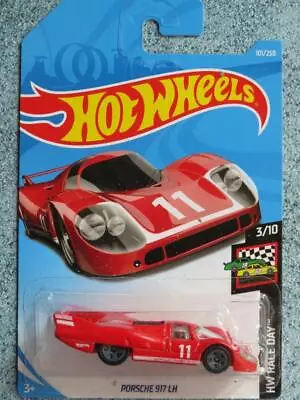 Buy Hot Wheels 2019 #101/250 PORSCHE 917 LH Red Le Mans @J Long Card • 3.98£