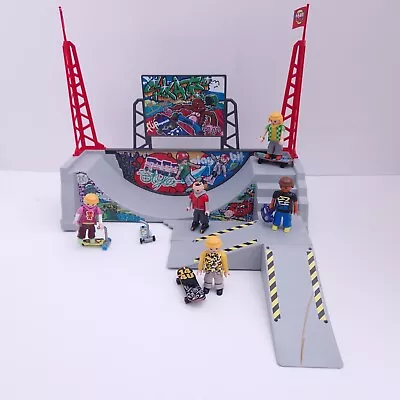 Buy Playmobil Skate Park Bundle - Skate Ramp, 5 Figures And Accessories • 17£