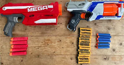 Buy Nerf N-Strike ELITE MEGA MAGNUS & Strongarm Set Of 2 Guns Blasters Plus Bullets • 15£