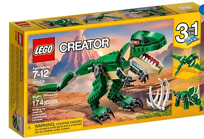 Buy 31058 LEGO Creator Mighty Dinosaurs 174 Pieces Age 7 Years+ • 7.99£