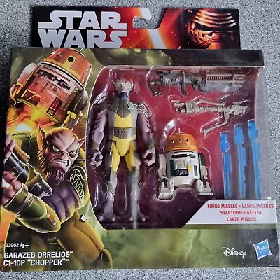Buy Star Wars: Rebels - Garazeb Orrelios & C1-10P   Chopper  Action Figures *Sealed* • 29.99£