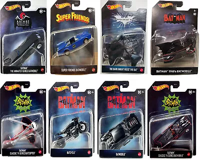 Buy Hot Wheels Batman Series 1:50 Scale Die-Cast Vehicles Set Of 8 Mattel • 38.99£