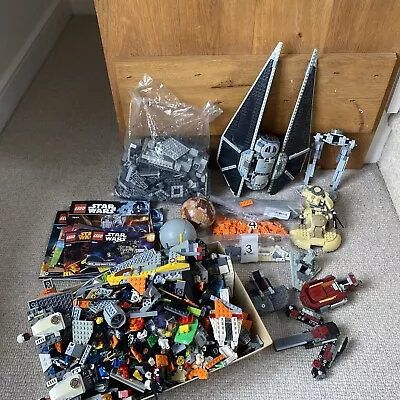 Buy Mass Bundle Star Wars Lego Manuals Random Pieces Fully Formed Ships • 49.99£