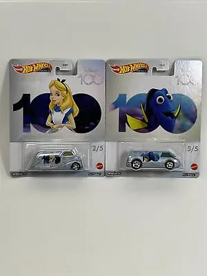 Buy Hot Wheels Disney 100th Anniversary 2 Car Set Real Riders 1:64 DLB45 979S • 26.99£