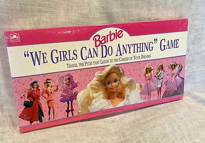 Buy NEW Vintage 1991 Barbie We Girls Can Do Anything Game Golden Mattel Sealed • 31.60£